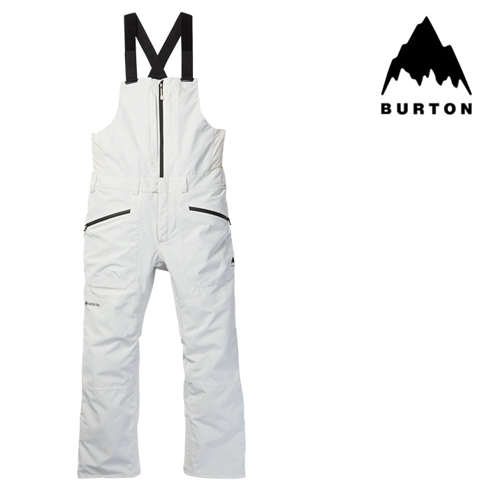 日本正規品 スノーボード ウェア バートン パンツ 23-24 BURTON MEN'S RESERVE GORE-TEX 2L BIB PANTS Stout White メンズ 男性 ゴアテックス ビブパンツ