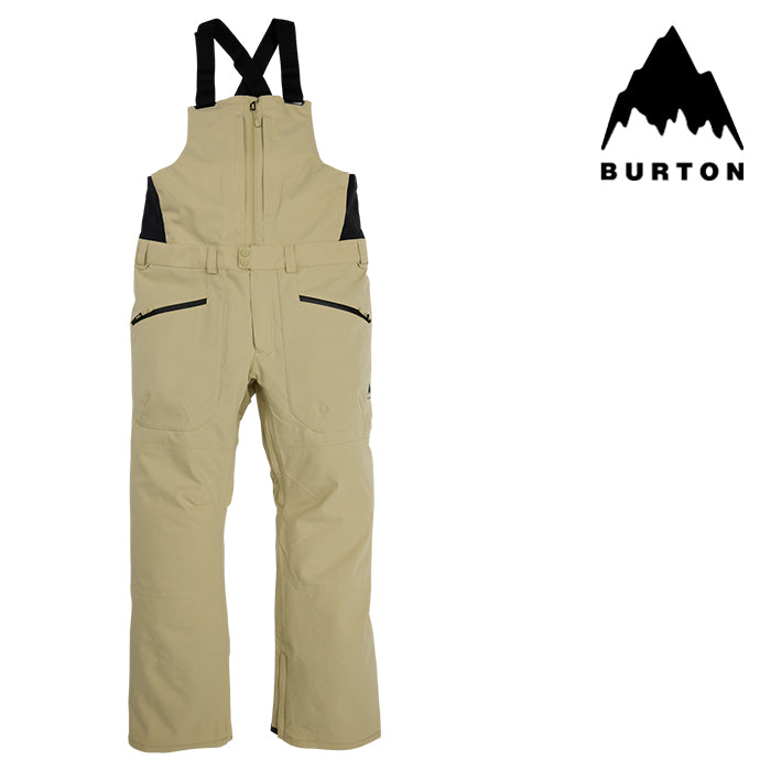 BURTON MEN'S バートン ウェア パンツ 23-24 RESERVE 2L BIB PANTS MUSHROOM メンズ 男性 リザーブ ビブパンツ スノーボード 日本正規品 予約