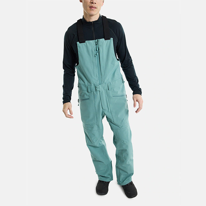 日本正規品 スノーボード ウェア バートン パンツ 23-24 BURTON MEN'S RESERVE 2L BIB PANTS Rock Lichen メンズ 男性 リザーブ ビブパンツ