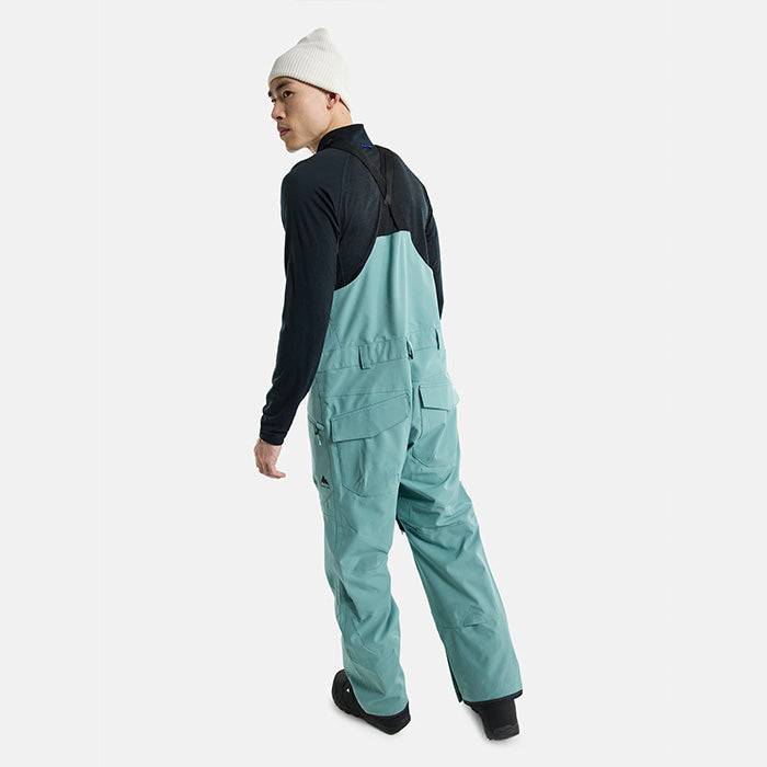 日本正規品 スノーボード ウェア バートン パンツ 23-24 BURTON MEN'S RESERVE 2L BIB PANTS Rock Lichen メンズ 男性 リザーブ ビブパンツ