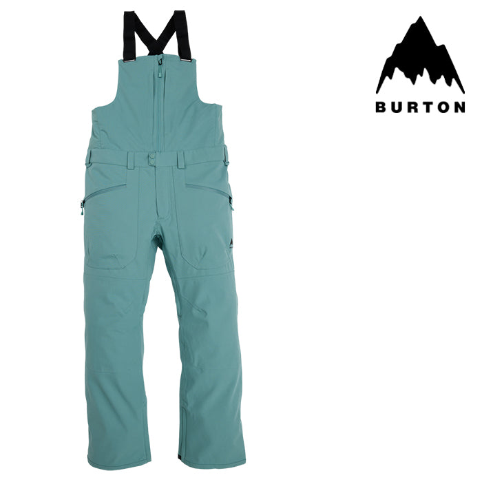 日本正規品 スノーボード ウェア バートン パンツ 23-24 BURTON MEN'S RESERVE 2L BIB PANTS Rock Lichen メンズ 男性 リザーブ ビブパンツ