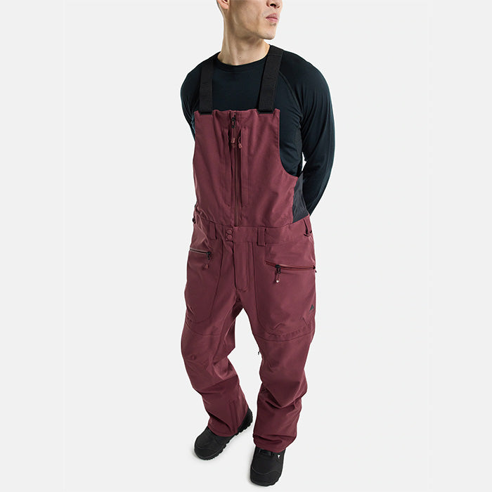 日本正規品 スノーボード ウェア バートン パンツ 23-24 BURTON MEN'S RESERVE 2L BIB PANTS Almandine メンズ 男性 リザーブ ビブパンツ