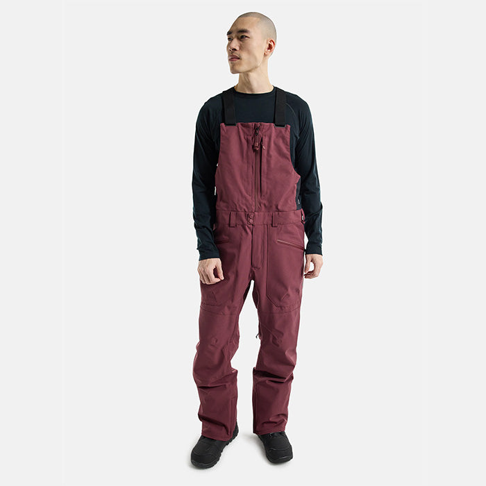 日本正規品 スノーボード ウェア バートン パンツ 23-24 BURTON MEN'S RESERVE 2L BIB PANTS Almandine メンズ 男性 リザーブ ビブパンツ