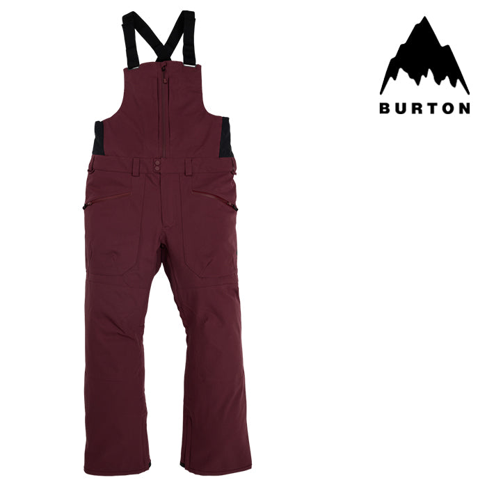 日本正規品 スノーボード ウェア バートン パンツ 23-24 BURTON MEN'S RESERVE 2L BIB PANTS Almandine メンズ 男性 リザーブ ビブパンツ