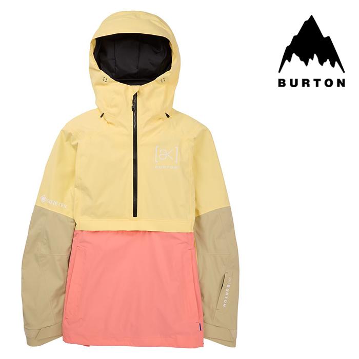 日本正規品 スノーボード ウェア バートン ジャケット 23-24 BURTON WOMEN'S [AK] KIMMY GORE-TEX 2L ANORAK JACKET Buttermilk/Reef Pink/Mushroom