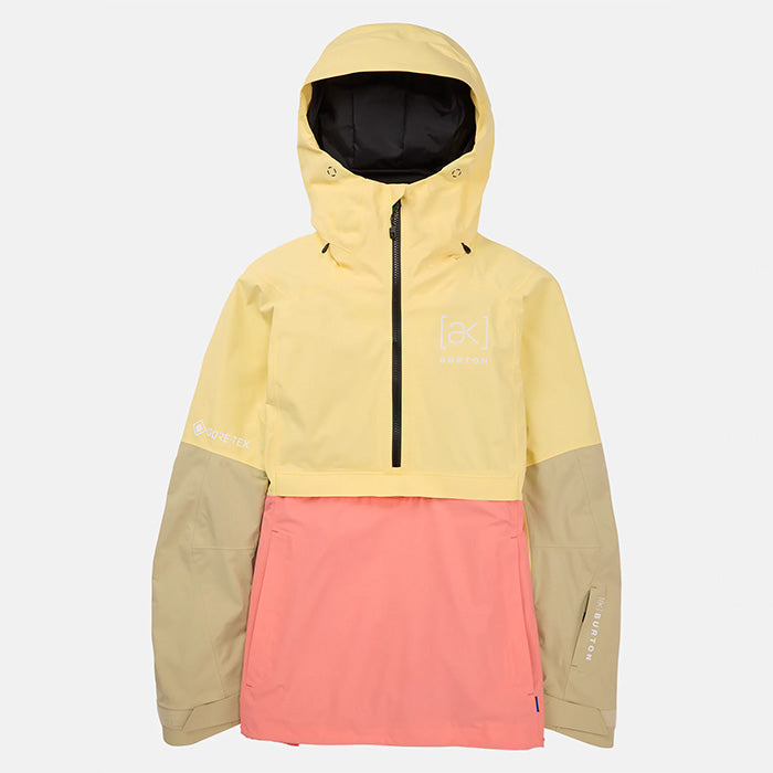 日本正規品 スノーボード ウェア バートン ジャケット 23-24 BURTON WOMEN'S [AK] KIMMY GORE-TEX 2L ANORAK JACKET Buttermilk/Reef Pink/Mushroom