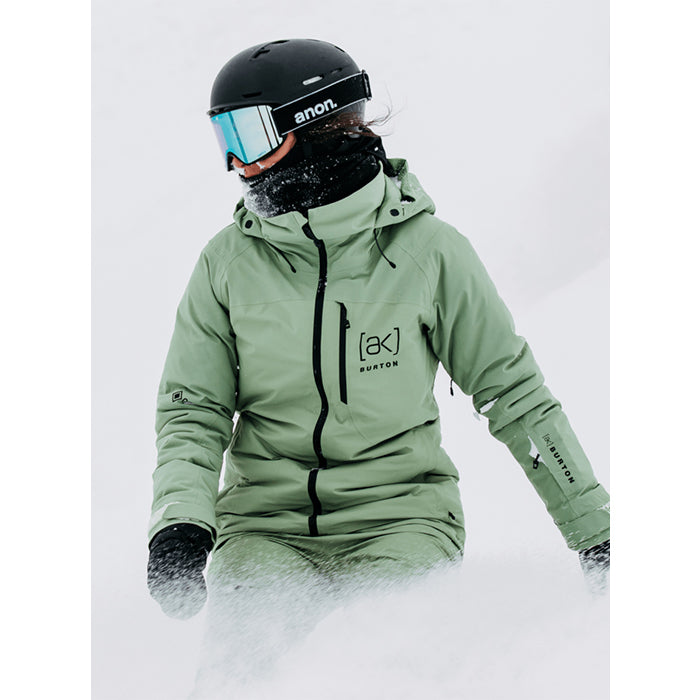 日本正規品 スノーボード ウェア バートン ジャケット 23-24 BURTON WOMEN'S [AK] EMBARK GORE-TEX 2L JACKET Hedge Green ウィメンズ 女性 ゴアテックス