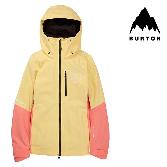 日本正規品 スノーボード ウェア バートン ジャケット 23-24 BURTON WOMEN'S [AK] UPSHIFT GORE-TEX 2L JACKET Buttermilk/Reef Pink ウィメンズ