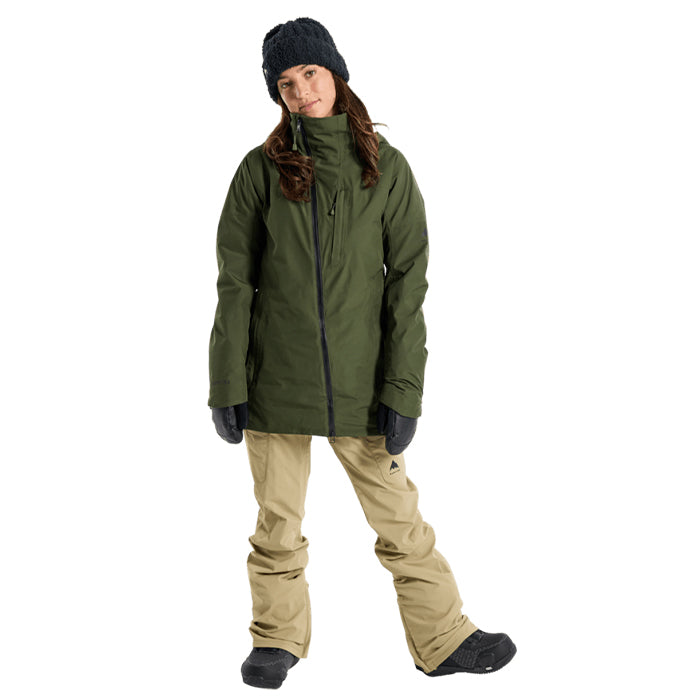 日本正規品 スノーボード ウェア バートン ジャケット 23-24 BURTON WOMEN'S PILLOWLINE GORE-TEX 2L JACKET Forest Night ウィメンズ 女性 ゴアテックス