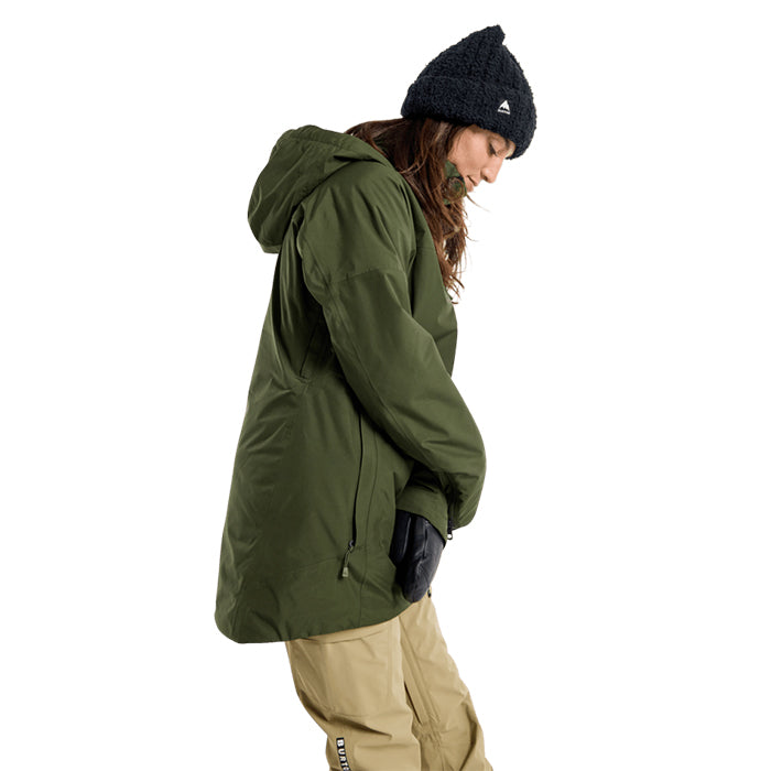 日本正規品 スノーボード ウェア バートン ジャケット 23-24 BURTON WOMEN'S PILLOWLINE GORE-TEX 2L JACKET Forest Night ウィメンズ 女性 ゴアテックス