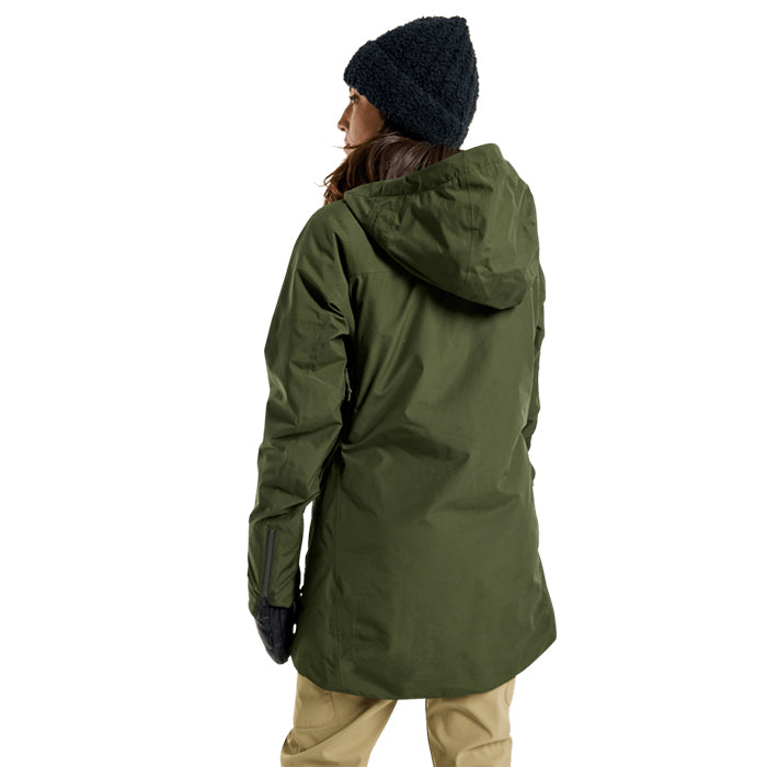 日本正規品 スノーボード ウェア バートン ジャケット 23-24 BURTON WOMEN'S PILLOWLINE GORE-TEX 2L JACKET Forest Night ウィメンズ 女性 ゴアテックス