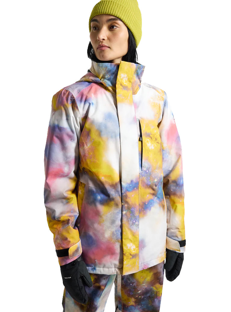 日本正規品 スノーボード ウェア バートン ジャケット 23-24 BURTON WOMEN'S JET RIDGE JACKET Stout White Voyager ウィメンズ 女性