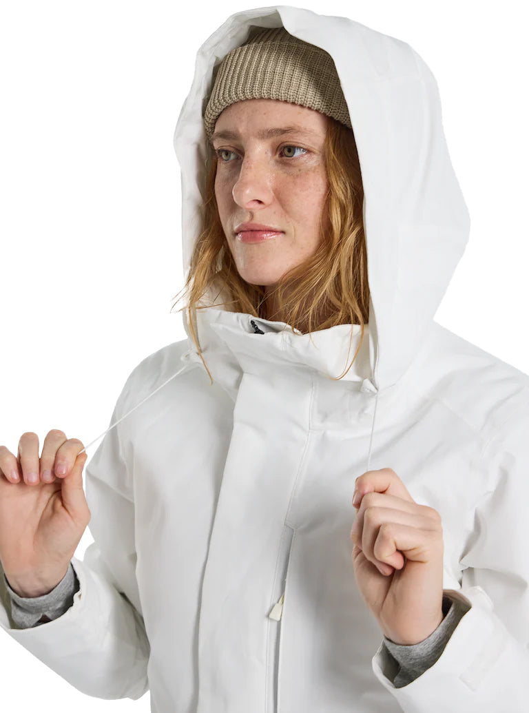 日本正規品 スノーボード ウェア バートン ジャケット 23-24 BURTON WOMEN'S JET RIDGE JACKET Stout White ウィメンズ 女性