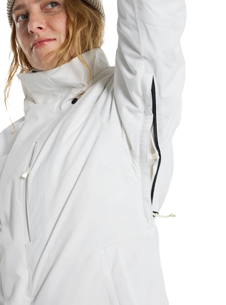 日本正規品 スノーボード ウェア バートン ジャケット 23-24 BURTON WOMEN'S JET RIDGE JACKET Stout White ウィメンズ 女性