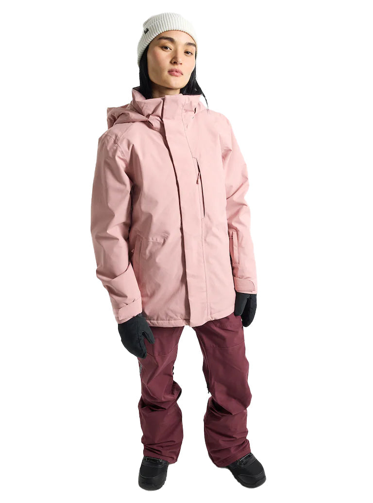 日本正規品 スノーボード ウェア バートン ジャケット 23-24 BURTON WOMEN'S JET RIDGE JACKET Powder Blush ウィメンズ 女性