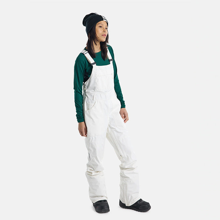 日本正規品 スノーボード ウェア バートン パンツ 23-24 BURTON WOMEN'S AVALON GORE-TEX 2L BIB PANTS Stout White ウィメンズ ゴアテックス ビブパンツ