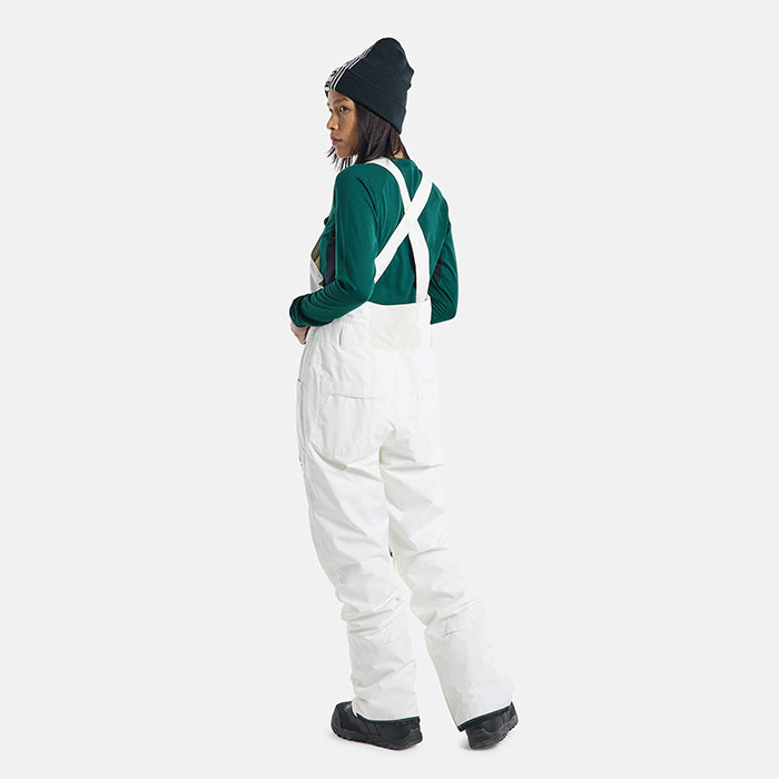 日本正規品 スノーボード ウェア バートン パンツ 23-24 BURTON WOMEN'S AVALON GORE-TEX 2L BIB PANTS Stout White ウィメンズ ゴアテックス ビブパンツ