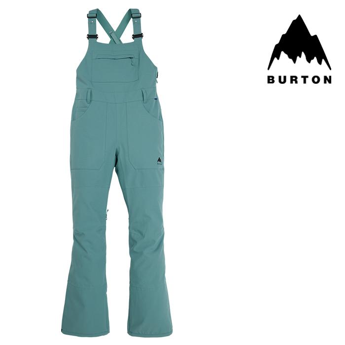 日本正規品 スノーボード ウェア バートン パンツ 23-24 BURTON WOMEN'S AVALON STRETCH 2L BIB PANTS Rock Lichen ウィメンズ 女性 ビブパンツ