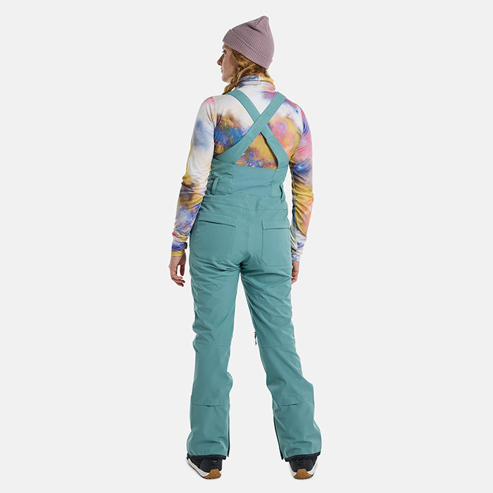 日本正規品 スノーボード ウェア バートン パンツ 23-24 BURTON WOMEN'S AVALON STRETCH 2L BIB PANTS Rock Lichen ウィメンズ 女性 ビブパンツ