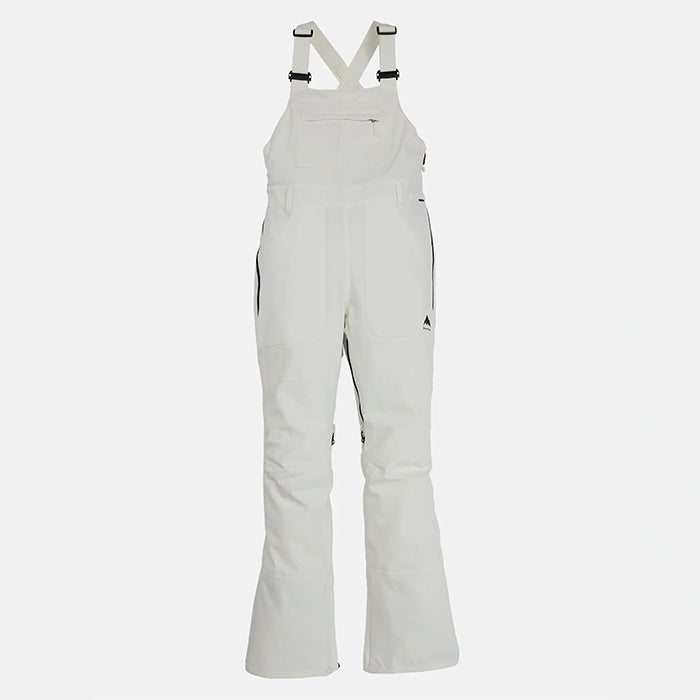 日本正規品 スノーボード ウェア バートン パンツ 23-24 BURTON WOMEN'S AVALON STRETCH 2L BIB PANTS Stout White ウィメンズ 女性 ビブパンツ