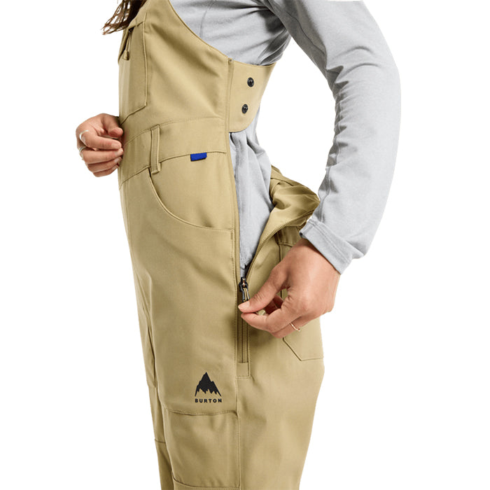 日本正規品 スノーボード ウェア バートン パンツ 23-24 BURTON WOMEN'S AVALON STRETCH 2L BIB PANTS Kelp ウィメンズ 女性 ビブパンツ