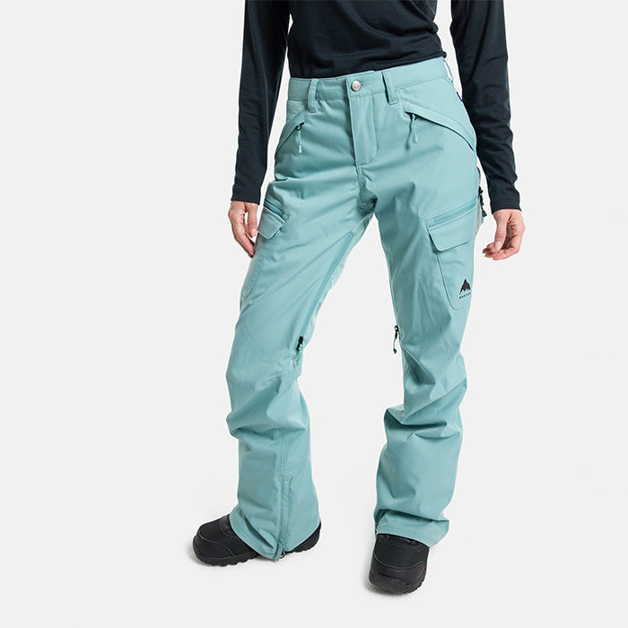 日本正規品 スノーボード ウェア バートン パンツ 23-24 BURTON WOMEN'S GLORIA STRETCH 2L PANTS Rock Lichen ウィメンズ 女性