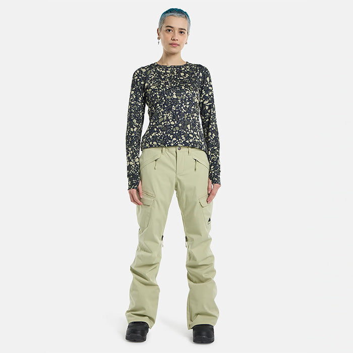 日本正規品 スノーボード ウェア バートン パンツ 23-24 BURTON WOMEN'S GLORIA STRETCH 2L PANTS MUSHROOM ウィメンズ 女性