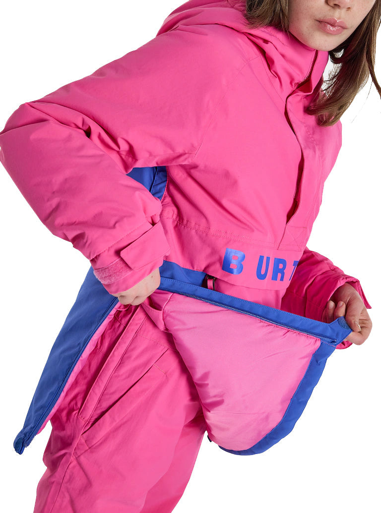 日本正規品 スノーボード ウェア バートン ジャケット 23-24 BURTON KIDS' FROSTNER 2L ANORAK JACKET Fuchsia Fusion/Amparo Blue キッズ 子供 アノラック