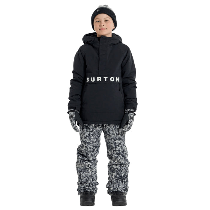 日本正規品 スノーボード ウェア バートン ジャケット 23-24 BURTON KIDS' FROSTNER 2L ANORAK JACKET True Black キッズ 子供 アノラック