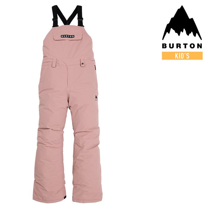 日本正規品 スノーボード ウェア バートン パンツ 23-24 BURTON KIDS' SKYLAR 2L BIB PANTS Powder Blush キッズ YOUTH 子供 ビブパンツ