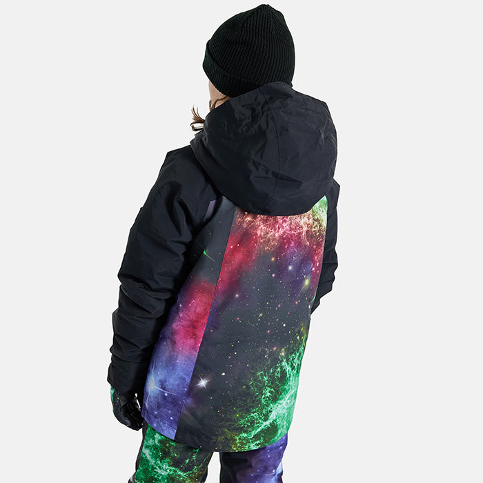 日本正規品 スノーボード ウェア バートン ジャケット 23-24 BURTON BOYS' LODGEPOLE 2L JACKET True Black/Painted Planets キッズ YOUTH 子供