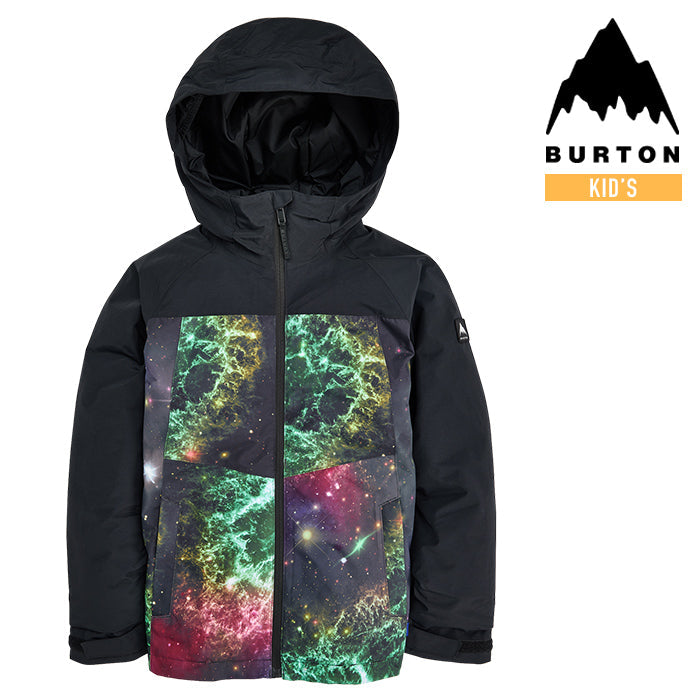 日本正規品 スノーボード ウェア バートン ジャケット 23-24 BURTON BOYS' LODGEPOLE 2L JACKET True Black/Painted Planets キッズ YOUTH 子供