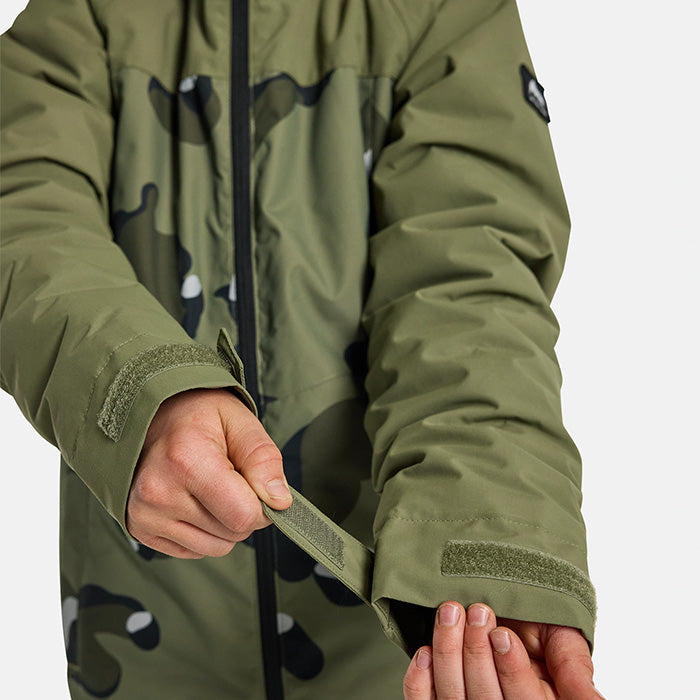 日本正規品 スノーボード ウェア バートン ジャケット 23-24 BURTON BOYS' LODGEPOLE 2L JACKET Forest Moss Cookie Camo キッズ YOUTH 子供