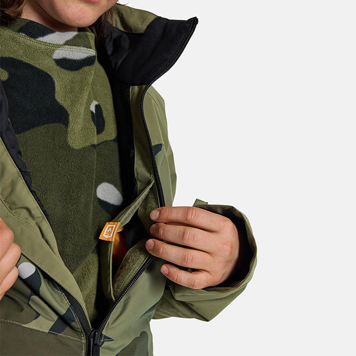 日本正規品 スノーボード ウェア バートン ジャケット 23-24 BURTON BOYS' LODGEPOLE 2L JACKET Forest Moss Cookie Camo キッズ YOUTH 子供