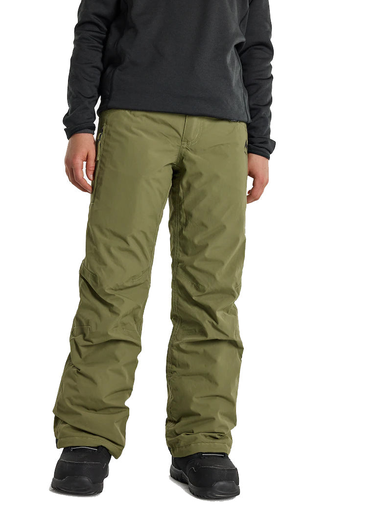 日本正規品 スノーボード ウェア バートン パンツ 23-24 BURTON BOYS' BARNSTORM 2L PANTS Martini Olive ボーイズ バーンストーム キッズ YOUTH 子供