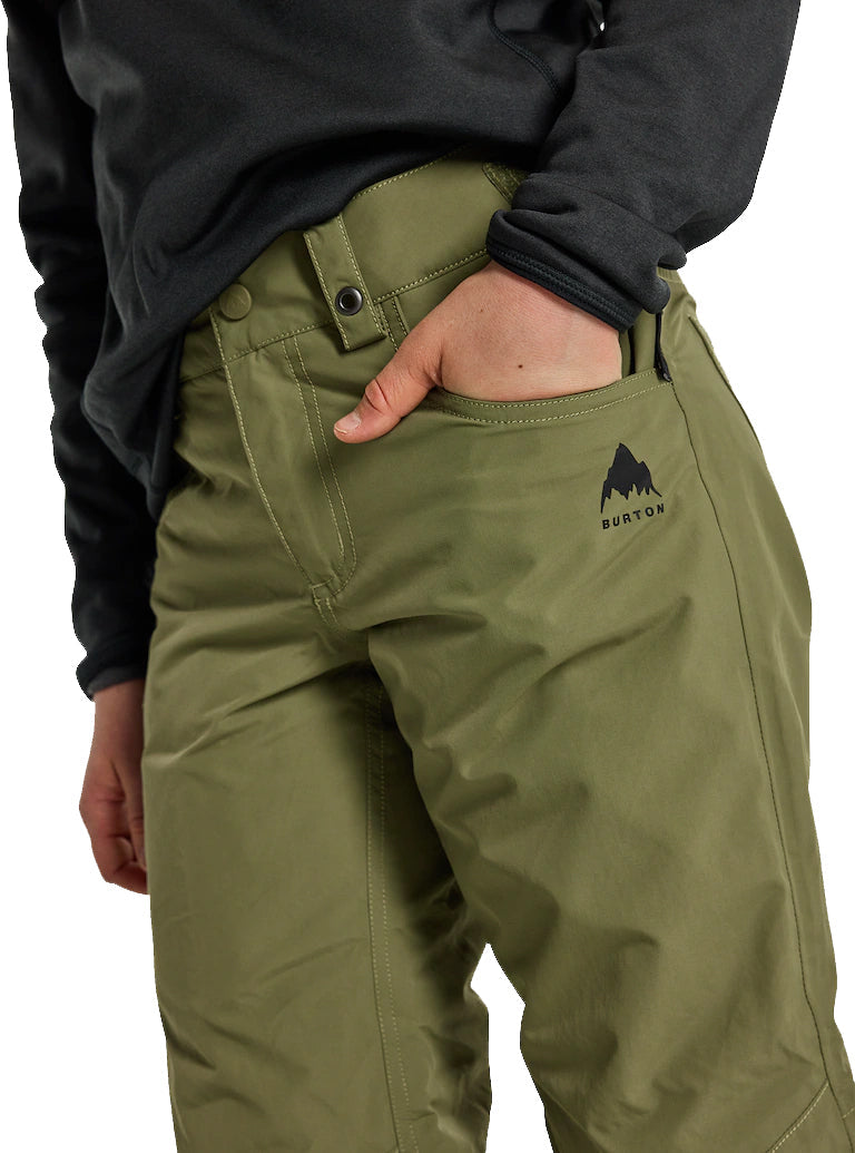 日本正規品 スノーボード ウェア バートン パンツ 23-24 BURTON BOYS' BARNSTORM 2L PANTS Martini Olive ボーイズ バーンストーム キッズ YOUTH 子供