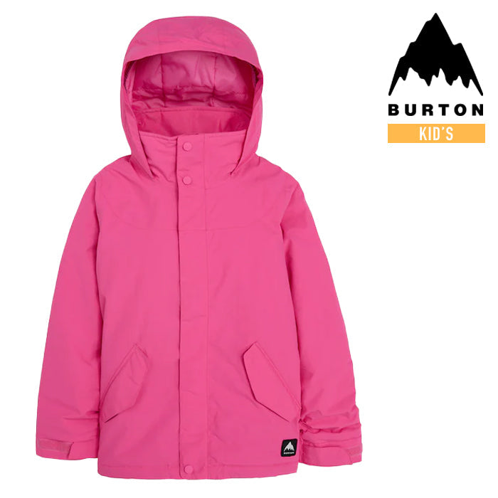 日本正規品 スノーボード ウェア バートン ジャケット 23-24 BURTON GIRLS' ELODIE 2L JACKET Fuchsia Fusion キッズ YOUTH 子供