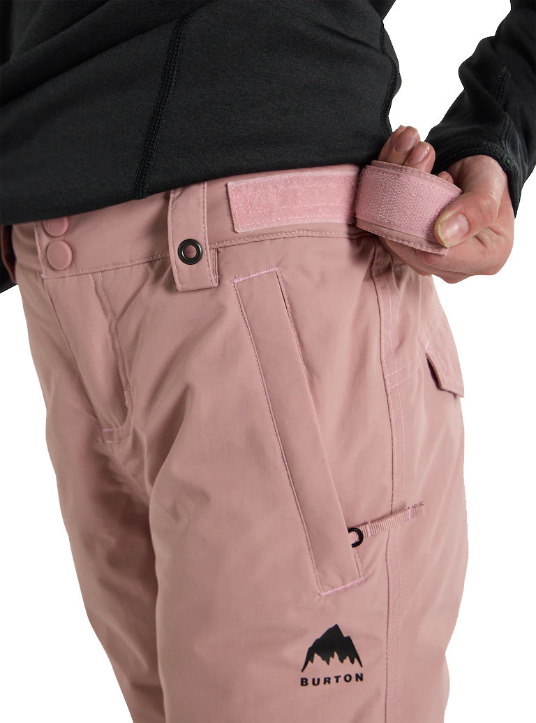 日本正規品 スノーボード ウェア バートン パンツ 23-24 BURTON GIRLS' SWEETART 2L PANTS Powder Blush ガールズ スウィータート キッズ YOUTH 子供