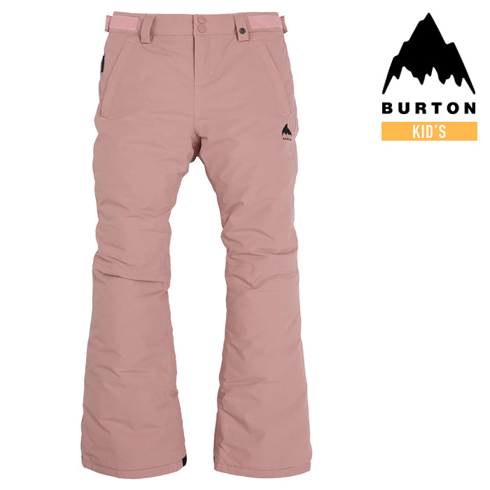 日本正規品 スノーボード ウェア バートン パンツ 23-24 BURTON GIRLS' SWEETART 2L PANTS Powder Blush ガールズ スウィータート キッズ YOUTH 子供