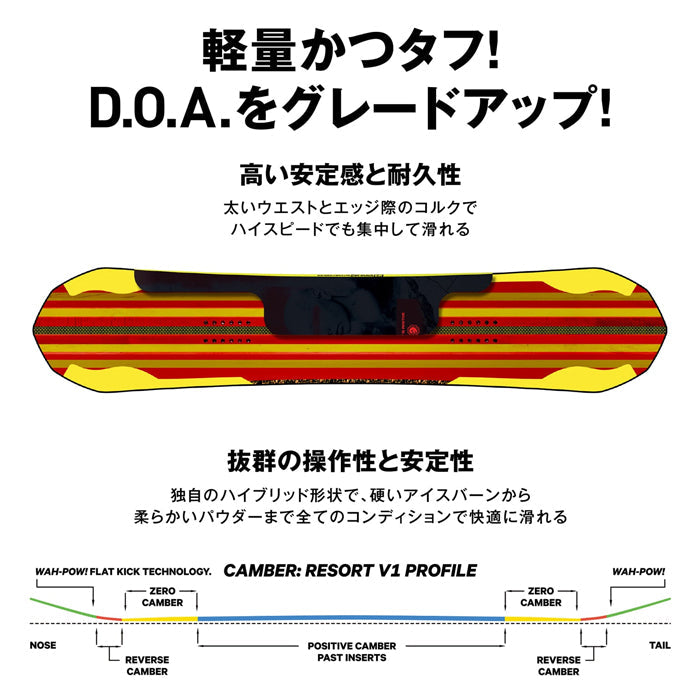 日本正規品 スノーボード 板 キャピタ ウルトラフィア 23-24 CAPITA ULTRAFEAR CAMBER MEN'S キャンバー メンズ 男性 SNOWBOARD