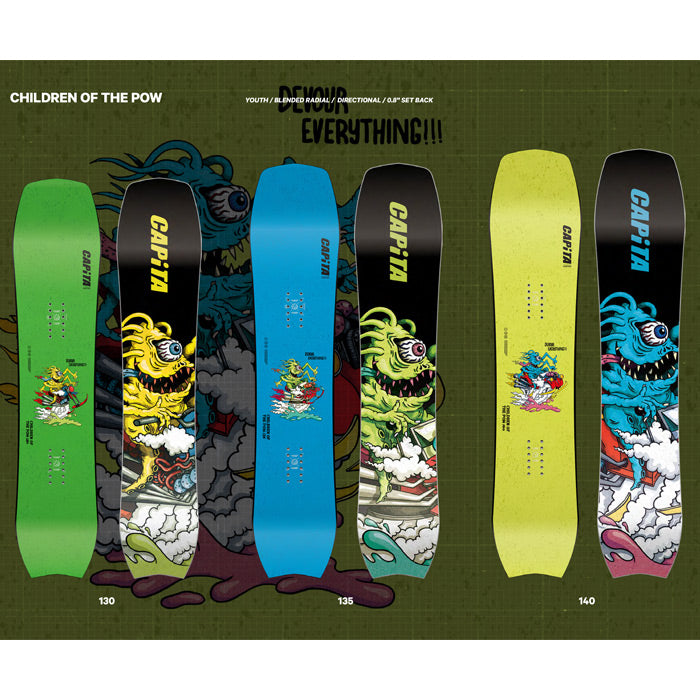 日本正規品 スノーボード 板 キャピタ チルドレン オブ ザ パウ 23-24 CAPITA CHILDREN OF THE POW Camber KIDS' キャンバー YOUTH キッズ 子供 SNOWBOARD