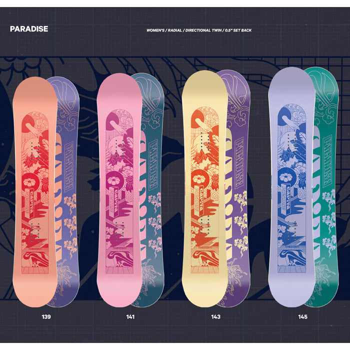 日本正規品 スノーボード 板 キャピタ パラダイス 23-24 CAPITA PARADISE Camber WOMEN'S キャンバー ウィメンズ 女性 SNOWBOARD