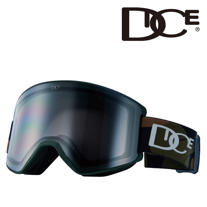 日本正規品 スノーボード ゴーグル ダイス 23-24 DICE SHOWDOWN SD34570 CAMO Photochromic/Ultra Light Gray/Light Silver Mirror ショーダウン 調光