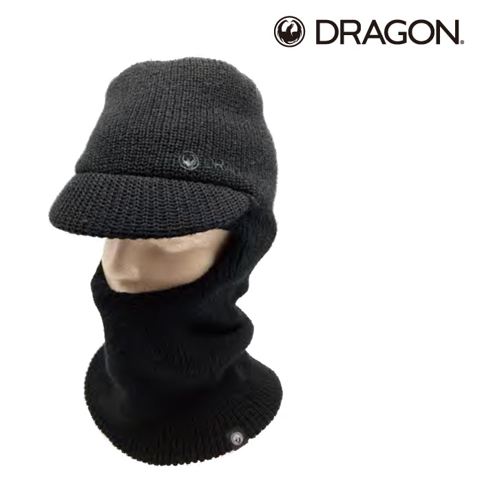 DRAGON ドラゴン バラクラバ 23-24 BRIM KNIT BALACLAVA Black フェイスマスク 防寒 スノーボード スキー 日本正規品