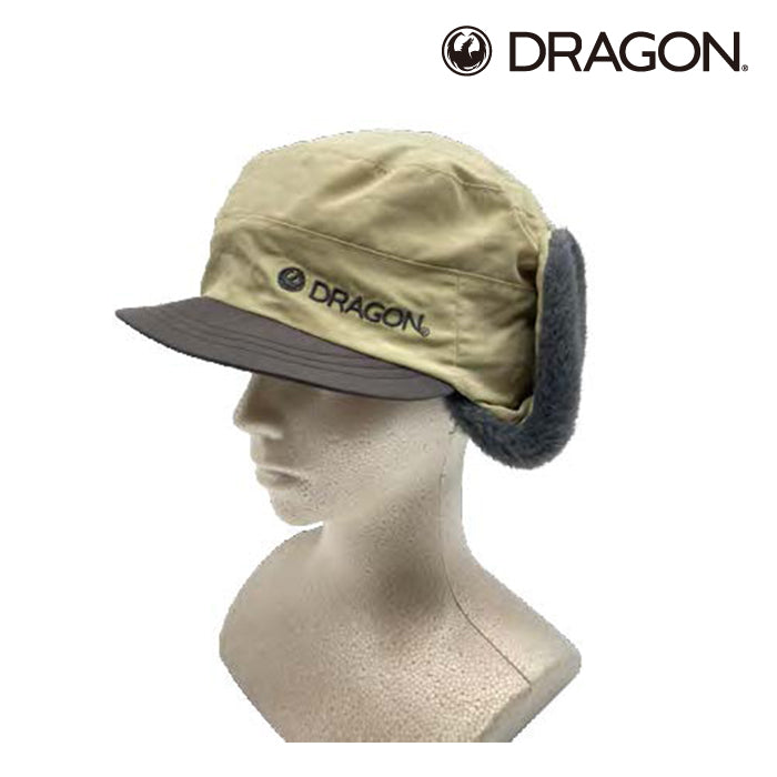 DRAGON ドラゴン キャップ 帽子 23-24 FLAP CAP Oatmeal/Gray フライトキャップ スノーボード スキー 日本正規品