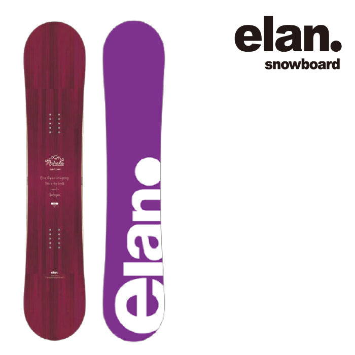 日本正規品 エラン スノーボード 板 ELAN 23-24 MAHALO Wine Camber WOMEN'S マハロ キャンバー ウィメンズ SNOWBOARD 女性