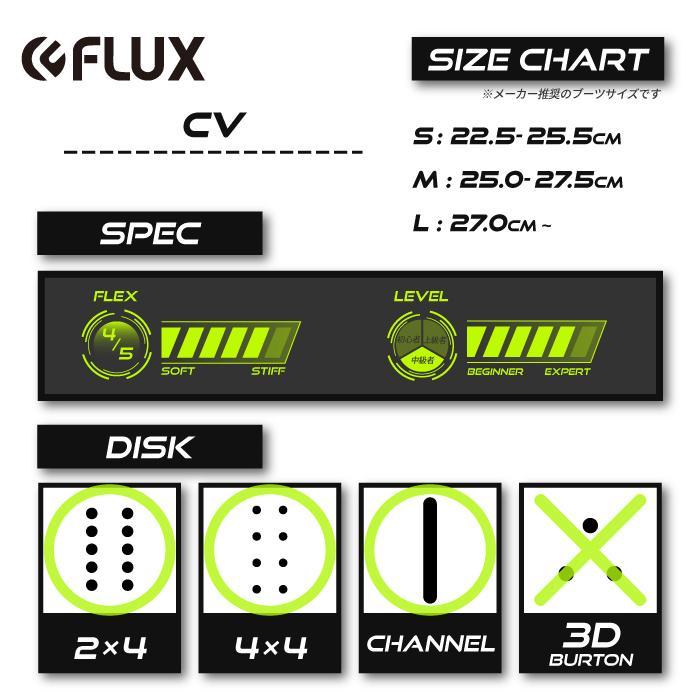 日本正規品 スノーボード ビンディング フラックス シーブイ 23-24 FLUX CV White UNISEX バインディング ユニセックス 男性 女性 金具