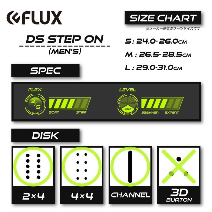 日本正規品 スノーボード ビンディング フラックス ディーエス ステップオン 23-24 FLUX DS STEP ON Black MEN'S バインディング メンズ 男性 金具