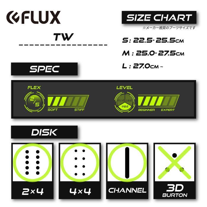 日本正規品 スノーボード ビンディング フラックス ティーダブリュー 23-24 FLUX TW White UNISEX バインディング ユニセックス 男性 女性