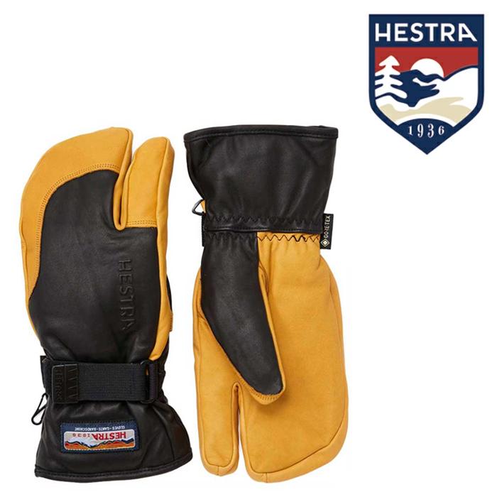 ヘストラ グローブ 23-24 HESTRA 3-Finger GTX Full Leather Black/Tan 33882 スノーボード スキー 手袋 日本正規品 予約